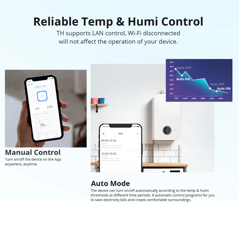 SONOFF TH Origin Smart Temperature and Humidity Monitoring Switch (TH10/16 Upgrade Version) | THR316/THR320 - Image 6