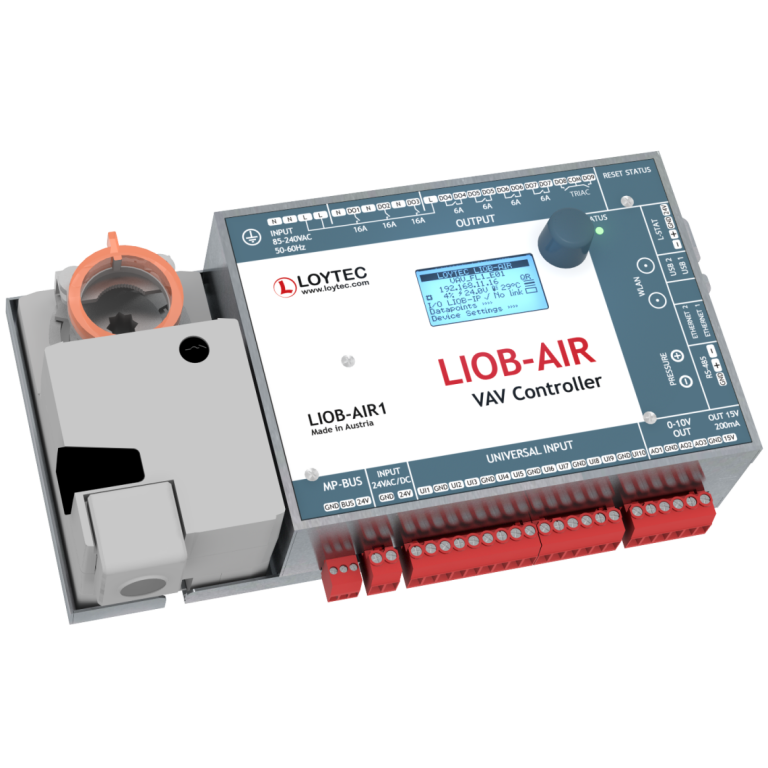 LIOB-AIR is a fully IP based variable air volume controller 